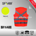 EN ISO20471 Ropa de seguridad reflectante Chaleco de seguridad con bolsillo